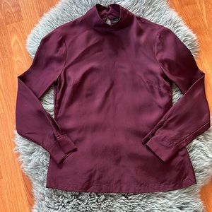 Ted Baker 100%Silk Mockneck Top